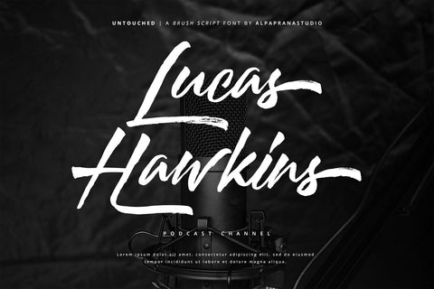 Untouched - Brush Script Font Font Alpaprana Studio 