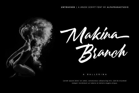 Untouched - Brush Script Font Font Alpaprana Studio 