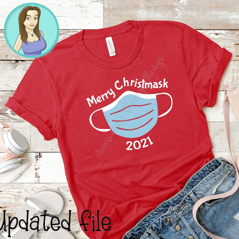 Updated Merry Christmask 2020 & 2021 SVG Awesomely Strange Designs 