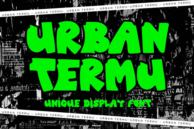 Urban Termu - Modern Graffiti Font Masyafi Studio 