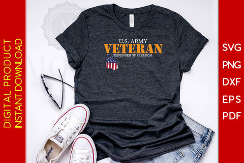 U.S. Army Veteran Defender Of Freedom SVG PNG PDF Cut File SVG Creativedesigntee 