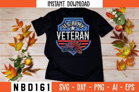 U.S. ARMY VETERAN T-Shirt Design SVG Nbd161 