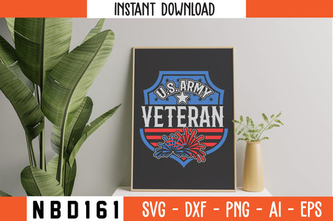 U.S. ARMY VETERAN T-Shirt Design SVG Nbd161 