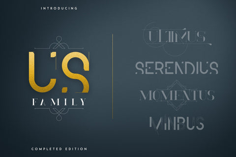 US Family - Completed edition Font VPcreativeshop 