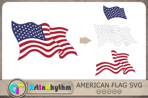 US Flag Svg, American Flag Svg, USA Flag, Fourth of July Svg SVG Artinrhythm shop 