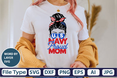 U.S Navy Proud Mom SVG Cut File SVG DesignPlante 503 