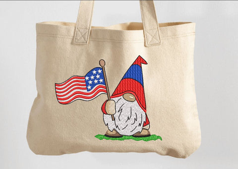 US Patriotic Gnome Machine Embroidery Design Embroidery/Applique DESIGNS Canada Embroidery 