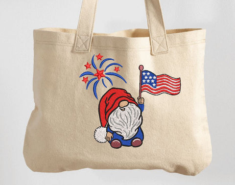 US Patriotic Gnome Machine Embroidery Design Embroidery/Applique DESIGNS Canada Embroidery 