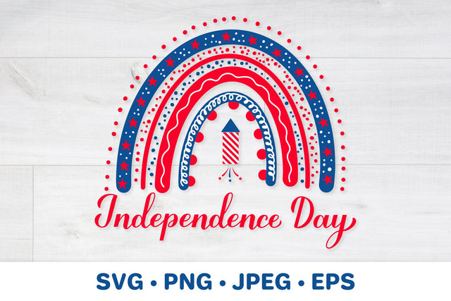 US patriotic rainbow. Independence day SVG. 4th of July SVG SVG LaBelezoka 