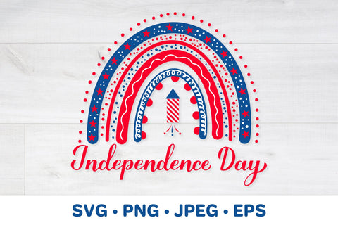 US patriotic rainbow. Independence day SVG. 4th of July SVG SVG LaBelezoka 