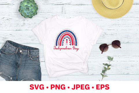 US patriotic rainbow. Independence day SVG. 4th of July SVG SVG LaBelezoka 