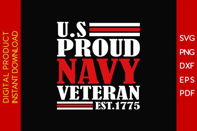 US Proud Navy Veteran Est 1775 SVG PNG PDF Cut File SVG Creativedesigntee 