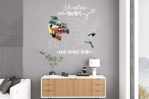 US Travel Map SVG File | Adventure Awaits SVG File SVG Old Market 