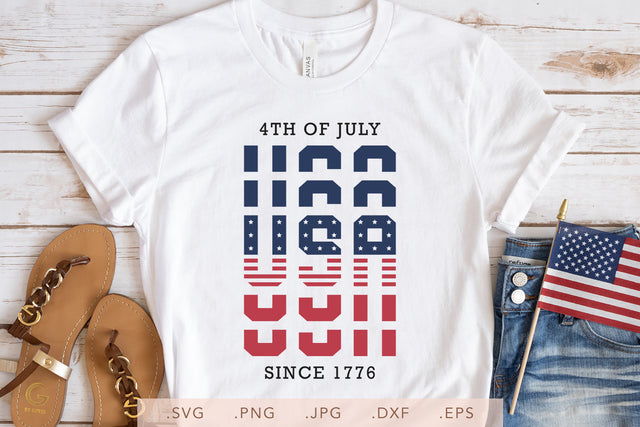 USA 4th July Since 1776 SVG DXF JPG PNG EPS SVG Nanda Bayu 