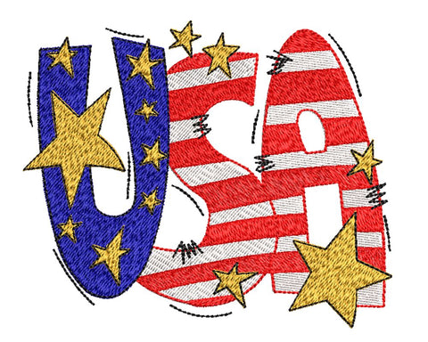 USA, 4th of July, Independence Day Embroidery/Applique DESIGNS Canada Embroidery 