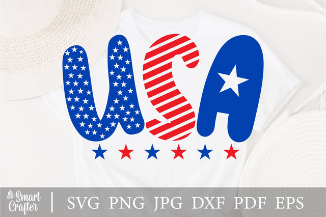 USA America SVG, Retro America SVG, 4th Of July SVG, July 4th Svg, Independence Day Svg, Patriotic Svg, Retro Svg, Circut and Silhouette Files SVG Fauz 