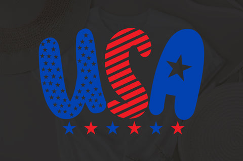 USA America SVG, Retro America SVG, 4th Of July SVG, July 4th Svg, Independence Day Svg, Patriotic Svg, Retro Svg, Circut and Silhouette Files SVG Fauz 