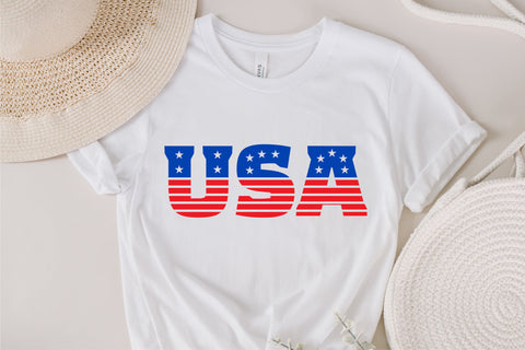 USA America SVG, Retro America SVG, 4th Of July SVG, July 4th Svg, Independence Day Svg, Patriotic Svg, Retro Svg, Circut and Silhouette Files SVG Fauz 