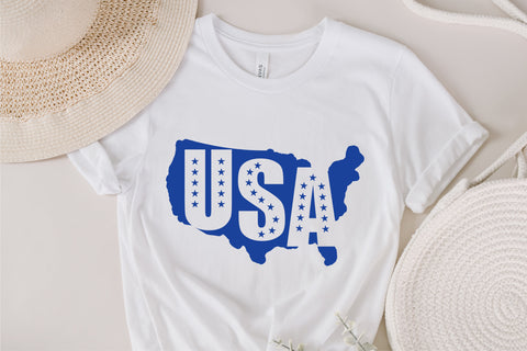 USA America SVG, Retro America SVG, 4th Of July SVG, July 4th Svg, Independence Day Svg, Patriotic Svg, Retro Svg, Circut and Silhouette Files SVG Fauz 