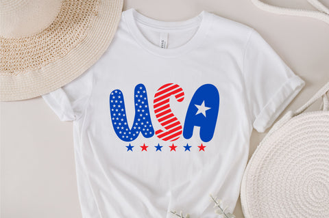 USA America SVG, Retro America SVG, 4th Of July SVG, July 4th Svg, Independence Day Svg, Patriotic Svg, Retro Svg, Circut and Silhouette Files SVG Fauz 