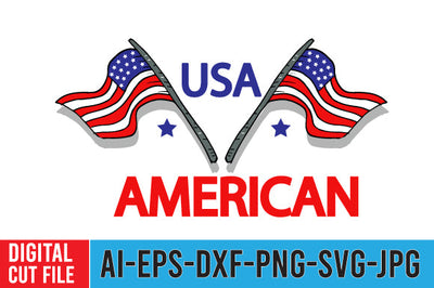 USA American SVG Cut File SVG BlackCatsMedia 