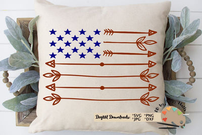 USA arrow flag - American arrow Flag - 4th of July shirt - Patriotic svg dxf file SVG The Artsy Spot 