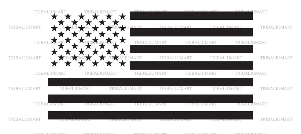 USA black flag. Cut files for Cricut. Clip Art (eps, svg, pdf, png, dxf ...