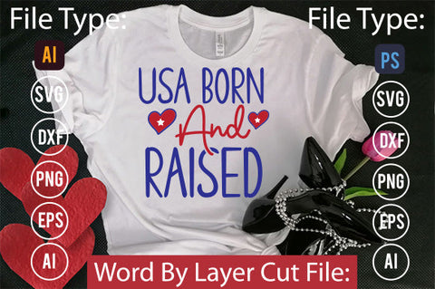 Usa Born And Raised Svg Cut File,SVG Patriotic Fighter Pilot Aviator Sunglasses Stars Stripes Clipart Clip Art Sublimation or Vinyl Shirt Design SVG DesignPlante 503 