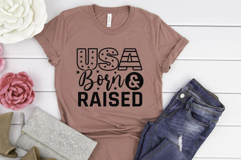USA Born & Raised | 4th Of July SVG SVG CraftLabSVG 