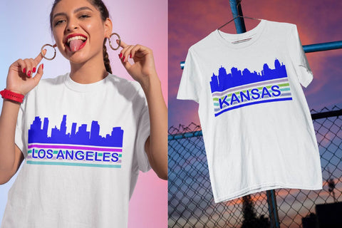 USA city skyline, city skyline, city svg, city silhouette SVG Paper Switch 