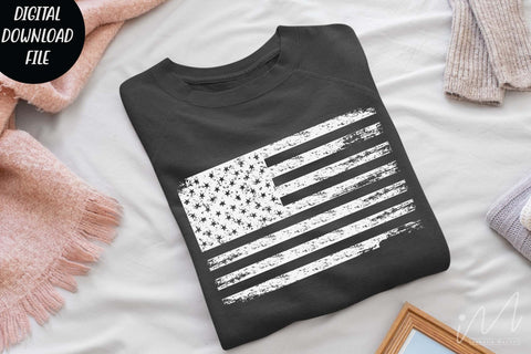 USA distressed flag svg, USA flag svg, Independence day svg SVG Isabella Machell 