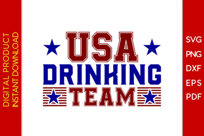 USA Drinking Team 4th Of July SVG PNG PDF Cut File SVG Creativedesigntee 