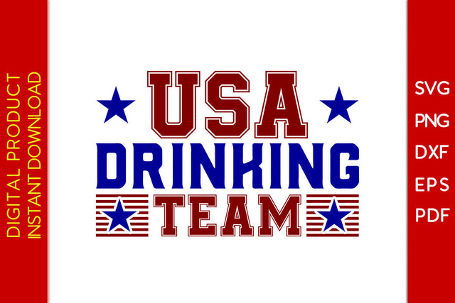 USA Drinking Team 4th Of July SVG PNG PDF Cut File SVG Creativedesigntee 