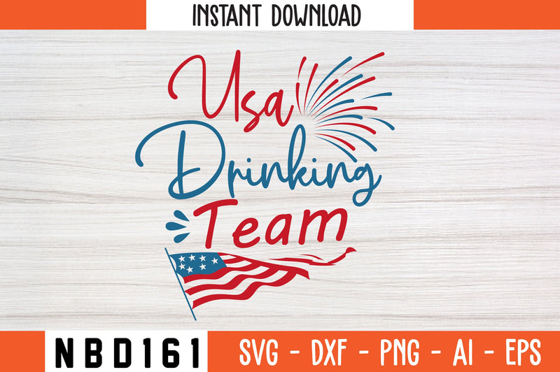 Usa Drinking Team Svg Design SVG Nbd161 