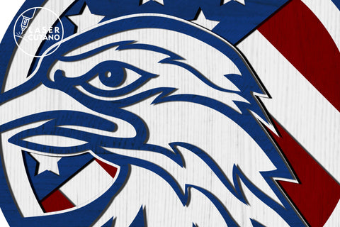 USA Eagle, Independence Day, 4th Of July, Patriotic SVG LaserCutano 