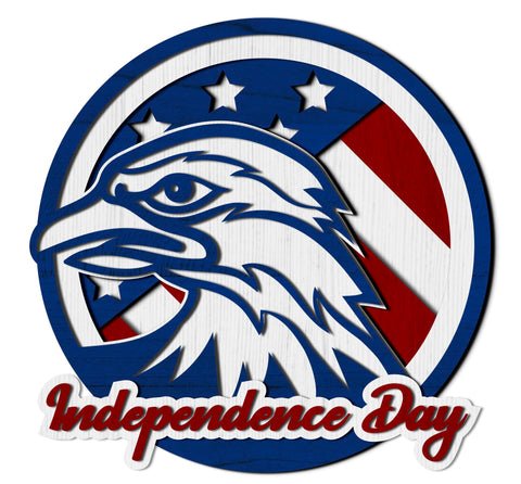 USA Eagle, Independence Day, 4th Of July, Patriotic SVG LaserCutano 