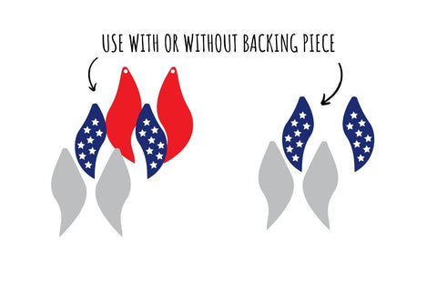 USA Earrings SVG SVG SvgOcean 
