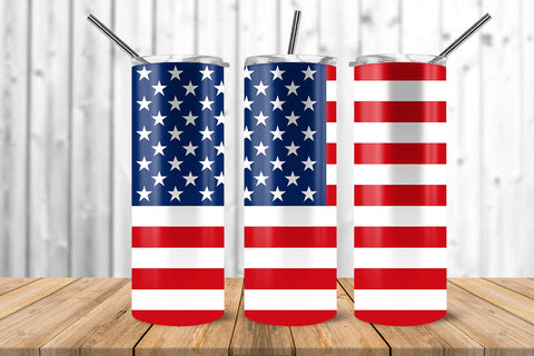 USA Flag 20 oz Skinny Tumbler Wrap Sublimation Design Sublimation Sublimatiz Designs 