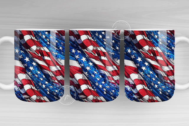 USA flag Mug Design, American flag, 4th of July, Patriotic Mug Design, Dad Gift PNG, America Flag, fathers day gifts, 15 oz and 11 oz mug Sublimation Syre Digital Creations 