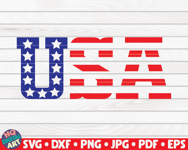 USA flag SVG | 4th of July design SVG HQDigitalArt 