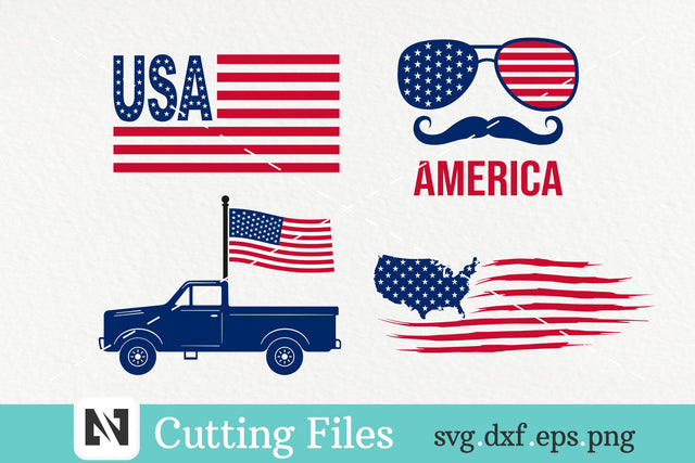 USA Flag Svg, America Svg, Fourth of July Svg Bundle SVG Pinoyart Kreatib 