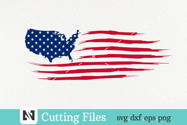 USA Flag Svg, Distressed USA Flag Svg, American Flag Svg SVG Pinoyart Kreatib 