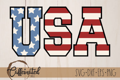 USA Flag svg, Patriotic SVG SVG Caffeinated SVGs 