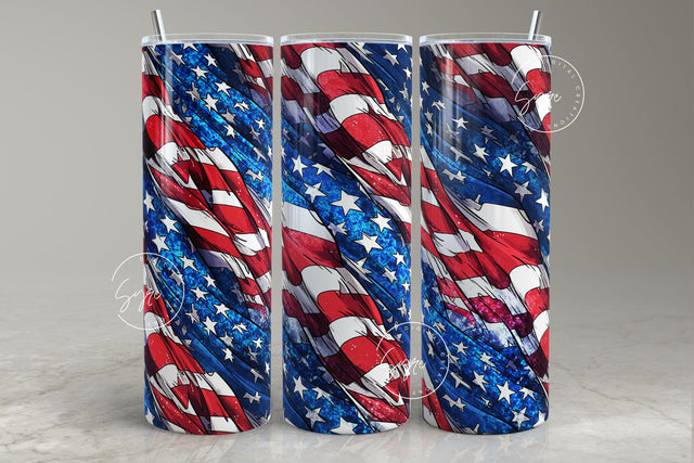 USA flag tumbler Design, American flag USA, 4th July, 20oz Skinny Tumbler Seamless Sublimation, Patriotic Tumbler Wrap, Fathers Day Gifts Sublimation Syre Digital Creations 