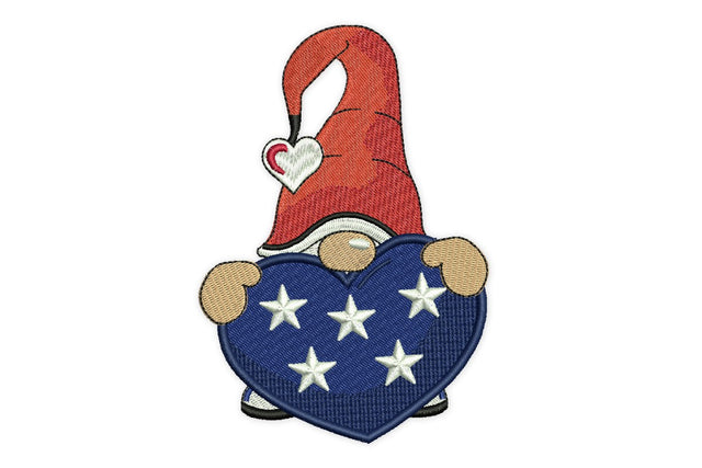 USA Gnome Embroidery Designs, America July Embroidery Designs Embroidery/Applique DESIGNS NextEmbroidery 