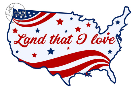 USA MAP 4th July Multilayer Laser Cut File, Mandala, Sign SVG SVG LaserCutano 
