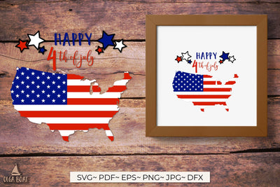 Usa map | American patriotic flag svg SVG Olga Boat Design 