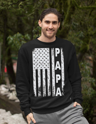 USA papa t shirt svg, papa t shirt design, 4th of July Papa t shirt svg, USA destressed flag svg SVG Isabella Machell 