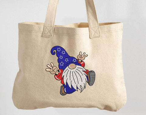 USA Patriotic Gnome Machine Embroidery Design Embroidery/Applique DESIGNS Canada Embroidery 