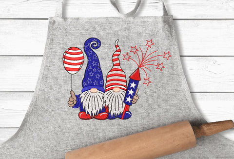 USA Patriotic Gnomes Machine embroidery design Embroidery/Applique DESIGNS Canada Embroidery 